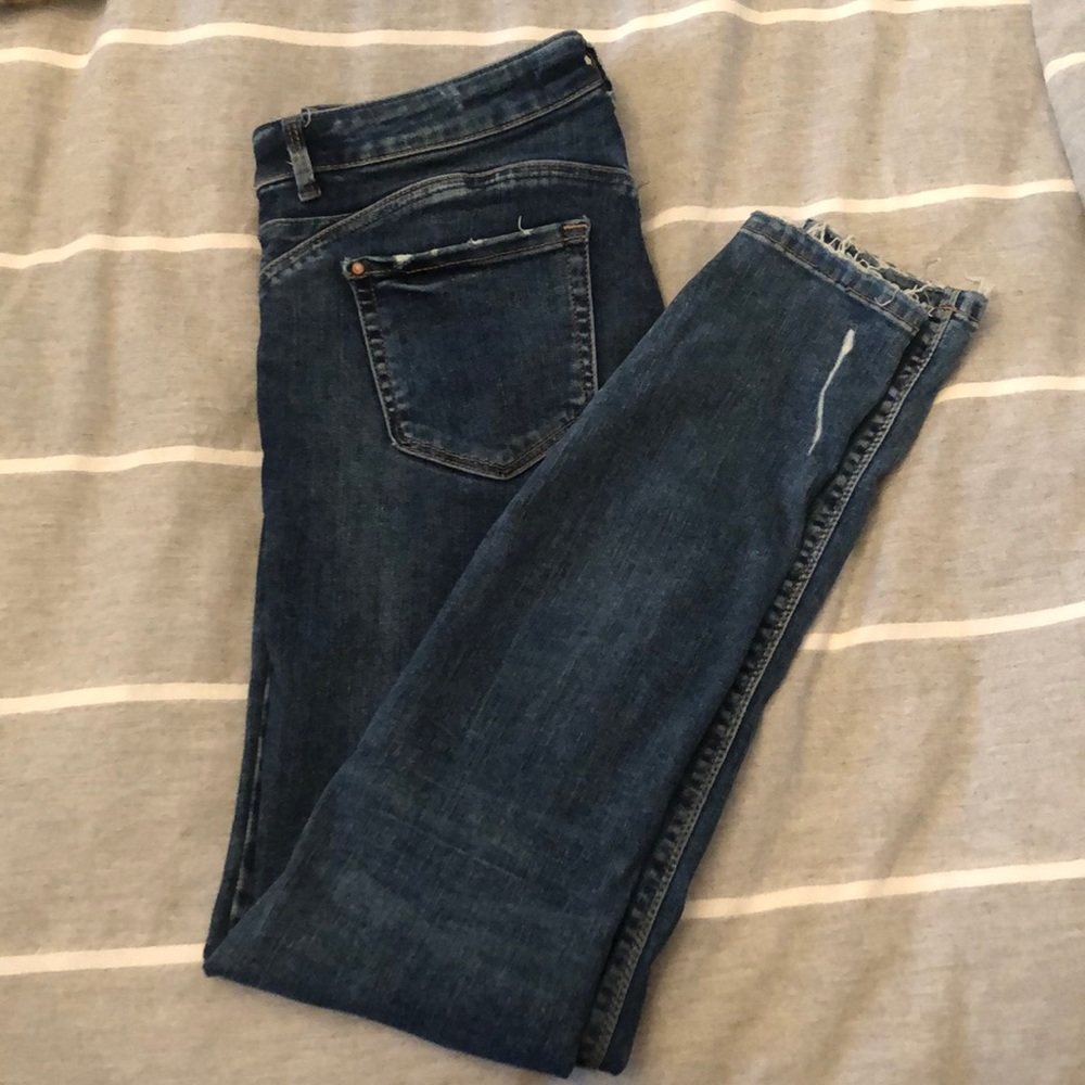 ZARA Distressed Embrace Jeans